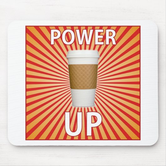 コーヒー – あなたのすごい力！ マウスパッド (正面)