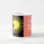 コーヒー…あなたは私のサンシャインコーヒー愛好家 コーヒーマグカップ (中央)