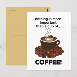 コーヒー おもしろ コーヒー好き コーヒー ポストカード