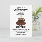 コーヒー おもしろ コーヒー好き コーヒー 招待状 (スタンド正面)