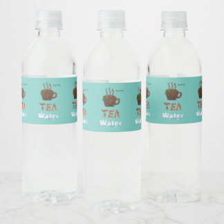 コーヒー.お茶か水。 ペットボトルラベル