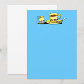 コーヒー/お茶会 招待状 (正面/裏面)