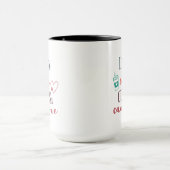 コーヒー ぎゅー 犬好き 愛 コーラル ティール マグカップ (中央)