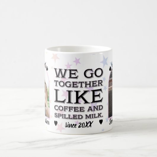 コーヒー&こぼれたミルクの友情の写真 コーヒーマグカップ (中央)