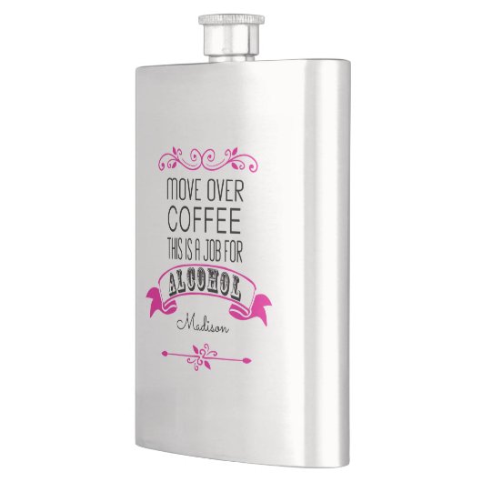 コーヒー、これにありますアルコール名前のための仕事が動かして下さい フラスク (左)