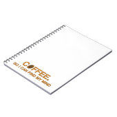 コーヒー.だから私の心を見つけることができる人生おもしろい引用文 ノートブック (左側)