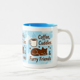 コーヒー だっこ 毛玉の友達 ねこ好きコーヒー ツートーンマグカップ