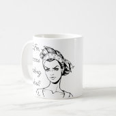 「コーヒー」だって、ちゃんと大人になるのなんて難しいんだから！ コーヒーマグカップ (正面左)