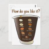 コーヒー – どうだい ポストカード (正面/裏面)