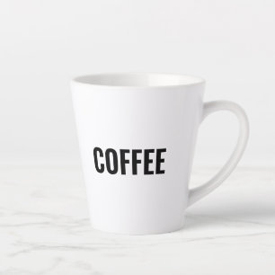 「コーヒー」の黒文字は白 カフェラテマグ