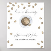 コーヒー – アドバイスと新婚の願い ポスター (正面)