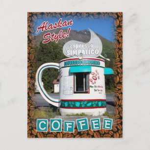 コーヒー.....アラスカスタイル! ポストカード