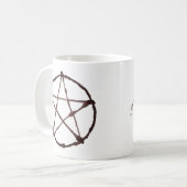 コーヒー&ウィッチクラフト星形五角形 コーヒーマグカップ (正面左)