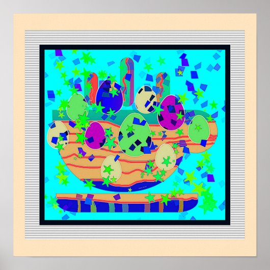 コーヒー&エッグアート ポスター (正面)