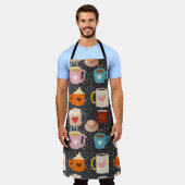 コーヒー エプロン (着用した状態)