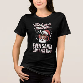 コーヒー・カオス 楽しいクリスマスママのシャツ トライブレンドTシャツ