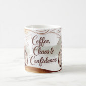 コーヒー、カオス&自信マグ芸術的- & Cozy コーヒーマグカップ (中央)