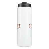 コーヒー：カップの中でハグする多様性レタリングタンブラー タンブラー (正面)