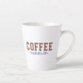 コーヒー：カップの中でハグレタリングラテマグカップ カフェラテマグ (右)