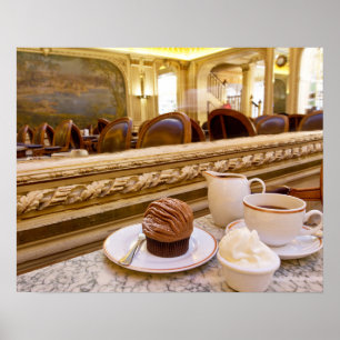 コーヒー&カップケーキポスタープリント ポスター