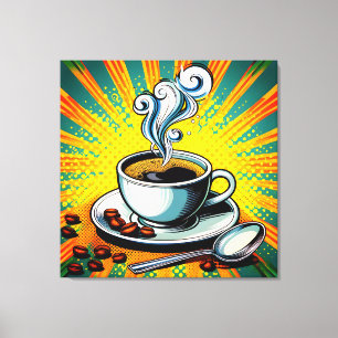 コーヒー カップ キャンバス ウォール アート