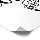 コーヒー・カフェイン愛好家が後援しおもしろいた良い気分 ポスター (角)