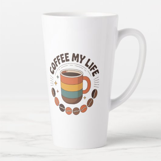 コーヒー カフェラテマグ (右)