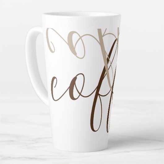 コーヒー カフェラテマグ (左アングル)