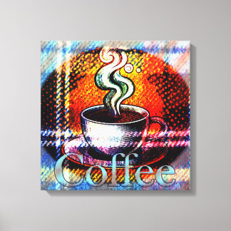 コーヒー カフェ ジャバ キャンバスプリント