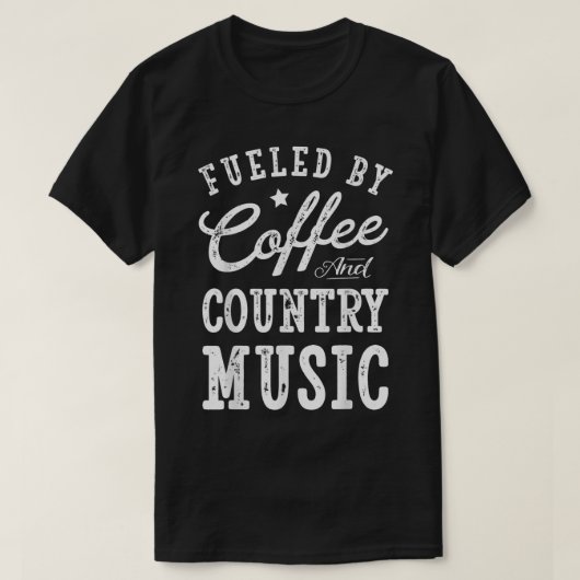 コーヒー&カントリーミュージックビブランティー Tシャツ (デザイン正面)