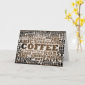 コーヒー カード (黄色い花)