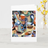 コーヒー カード (黄色い花)