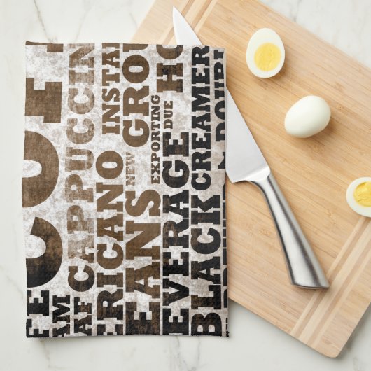 コーヒー キッチンタオル (四つ折り)