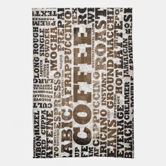 コーヒー キッチンタオル (縦)