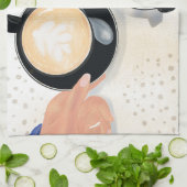 コーヒー? キッチンタオル (折り畳み)