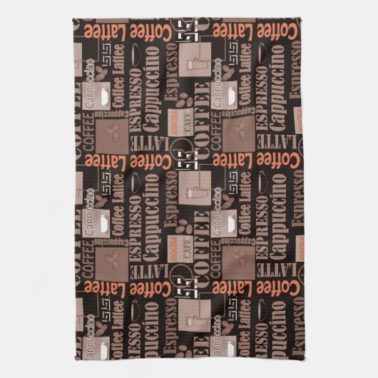 コーヒー キッチンタオル (縦)