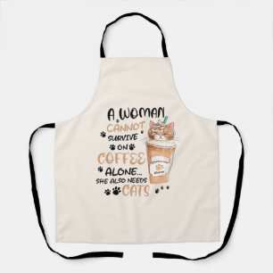 コーヒー&キャッツ – かわいいかわいいアート エプロン