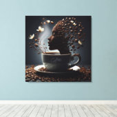 コーヒー キャンバスプリント (インサイチュ (ウッドフロア))