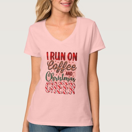 コーヒー&クリスマスカフェスタッフのバルク Tシャツ (正面)