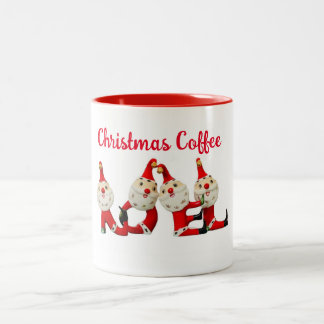 コーヒー&クリスマス応援NOELサンタマグレトロ ツートーンマグカップ