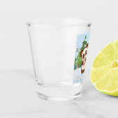 コーヒー，クリスマス ショットグラス (左)