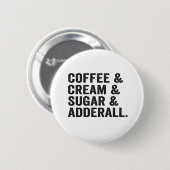 コーヒー&クリーム&シュガー&アドダーレファニーアドディギフト 缶バッジ (正面&裏面)