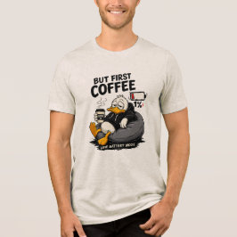 コーヒー グラフィックTシャツギフト「まずはコーヒーから」 トライブレンドTシャツ