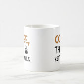 コーヒー、ケトルベルおもしろい引用文トレーニングマグカップ コーヒーマグカップ (中央)