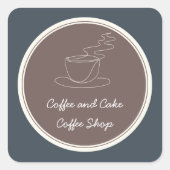 コーヒー&ケーキコーヒーショップ スクエアシール (正面)