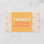 コーヒー&ケーキショップサンキューカード 名刺 (正面)