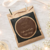 コーヒー＆ケーキ カフェ フェイバーバッグ (クリップ留めされた状態)