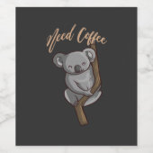 コーヒー – コーヒーが必要 ワインラベル (シングルラベル)