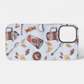 コーヒー コーヒーマニア カフェイン iPhoneケース (裏面横)