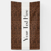 コーヒー，コーヒー豆，アラビカコーヒー，ブラックコーヒー 横断幕 (縦)